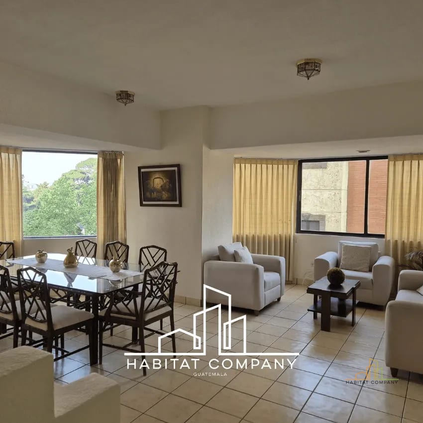 Furnished Apartment for Rent in Zone 14 Near Europlaza | 2 Bedrooms | Pool & Gym | US$1,175 — Apartamento en Alquiler en Zona 14, Guatemala, Ciudad — foto 1 de 8