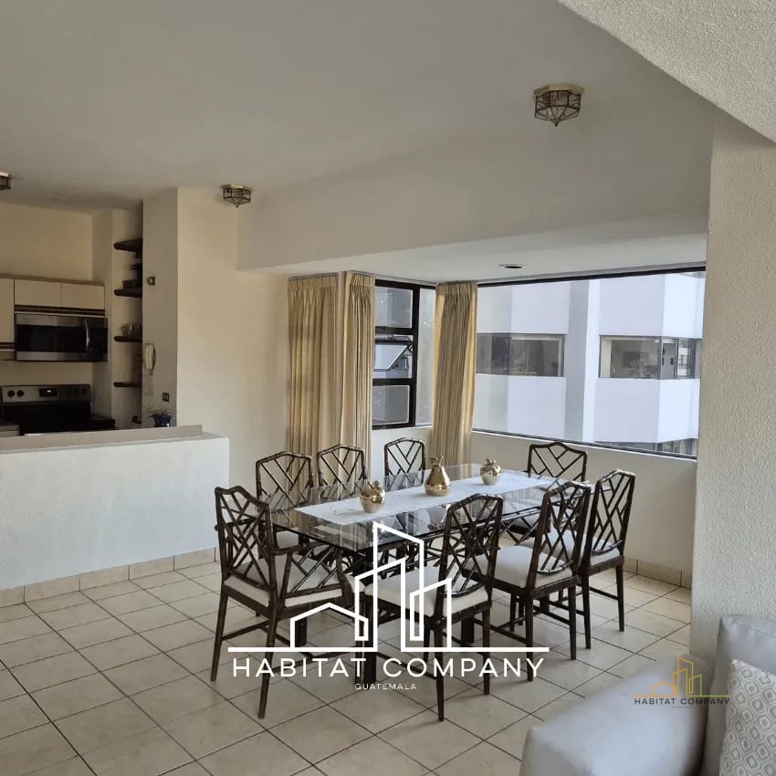 Furnished Apartment for Rent in Zone 14 Near Europlaza | 2 Bedrooms | Pool & Gym | US$1,175 — Apartamento en Alquiler en Zona 14, Guatemala, Ciudad — foto 3 de 8