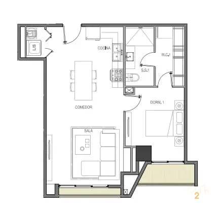 Excelente precio a una cuadra Av Las Americas — Apartamento en Venta en Artis, Zona 13, Guatemala, Ciudad — foto 11 de 17
