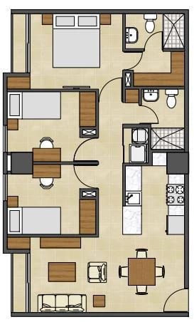 Apartamento amueblado en zona 7 — Apartamento en Venta en Zona 7, Guatemala, Ciudad — foto 6 de 7