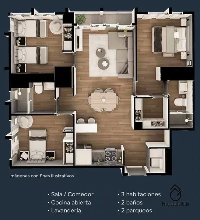 Apartamento para estrenar con acabados refinados — Apartamento en Venta en Zona 10, Guatemala, Ciudad — foto 10 de 13