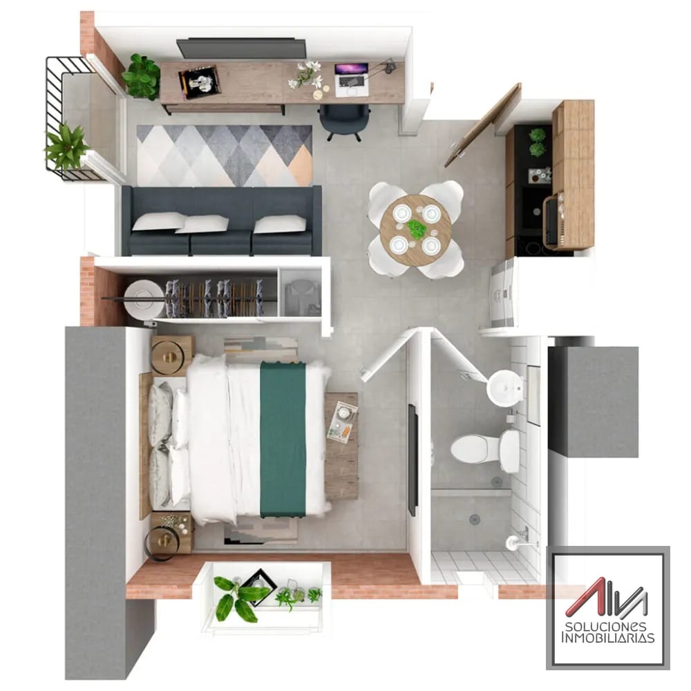 Apartamento amueblado en Renta zona 4, Modra — Apartamento en Alquiler en Modra, Zona 4, Guatemala, Ciudad — foto 6 de 6