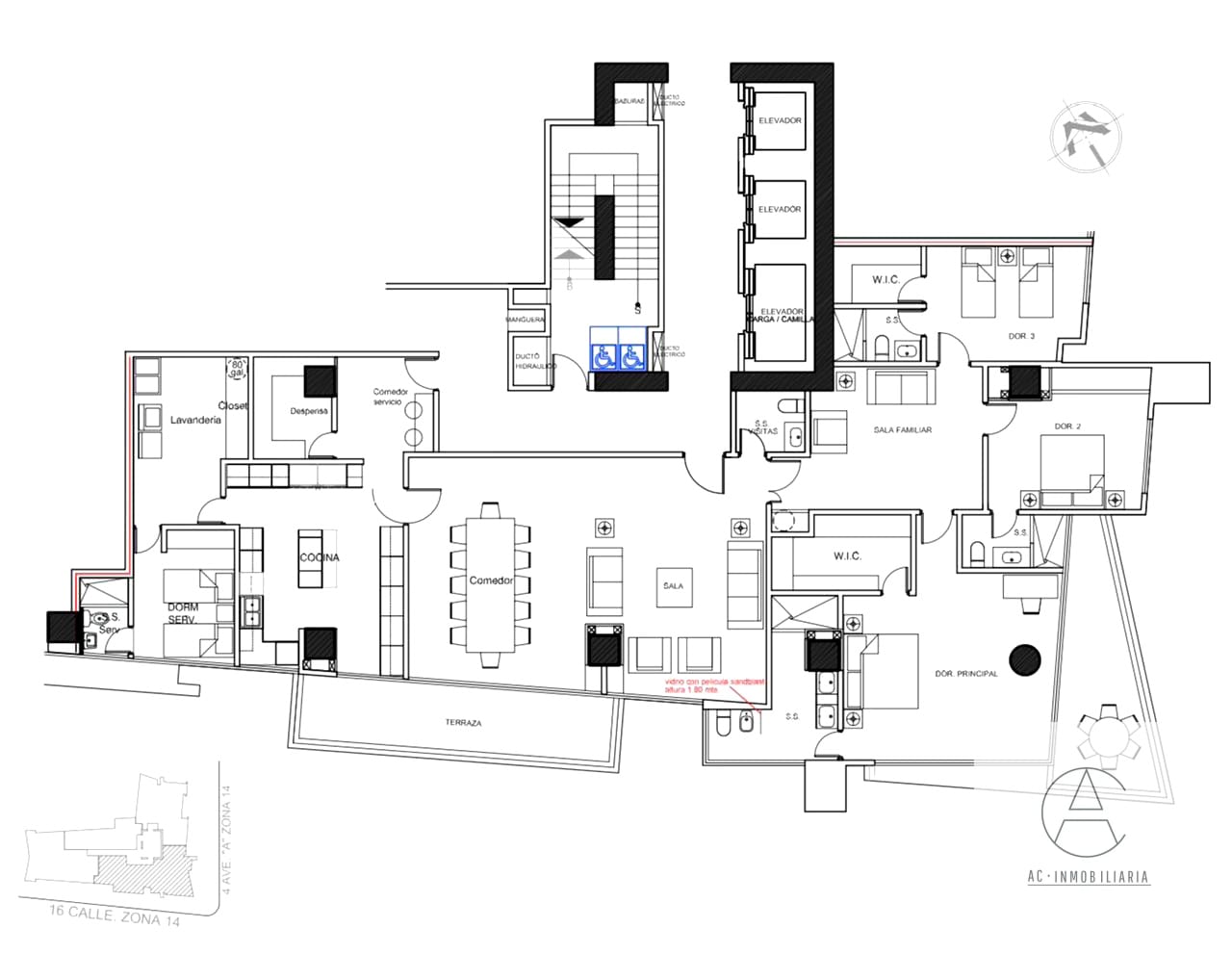 Apartamento en renta en Santa Ines, zona 14 — Apartamento en Alquiler en Santa Inés, Zona 14, Guatemala, Ciudad — foto 4 de 16