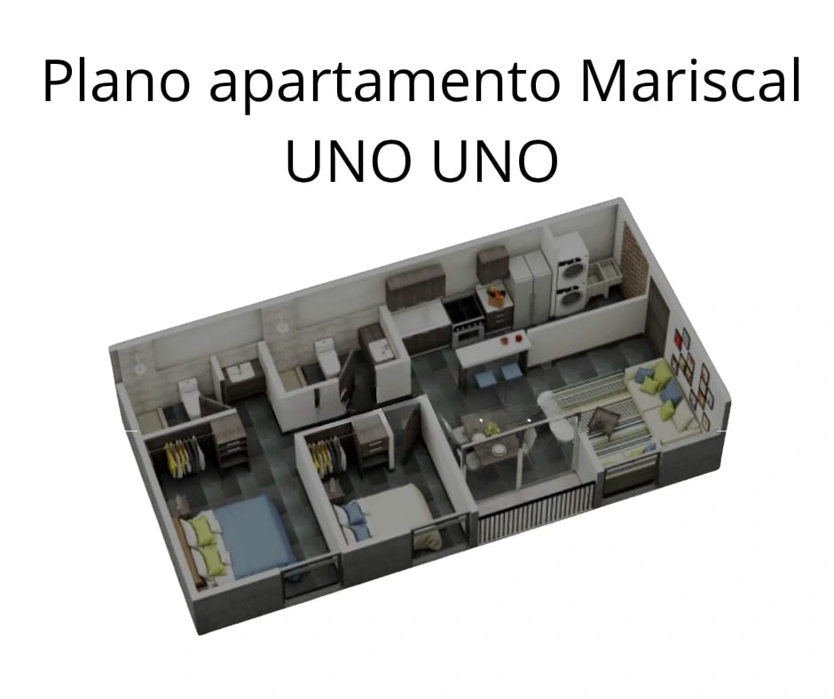 APARTAMENTO AMUEBLADO EN VENTA ZONA 11 EDIFICIO MARISCAL UNO UNO — Apartamento en Venta en Mariscal Uno Uno, Zona 11, Guatemala, Ciudad — foto 11 de 14