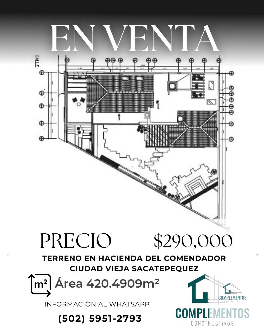 Hacienda del Comendador, Terreno en Venta Ciudad Vieja, Sacatepequez. — Terreno en Venta en Ciudad Vieja, Sacatepéquez — foto 1 de 5
