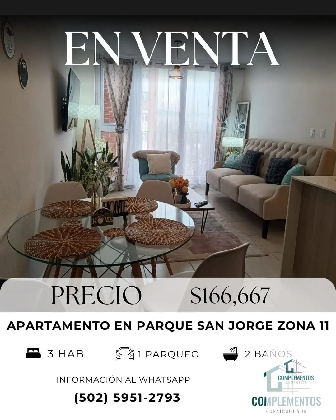 Parque San Jorge, Apartamento en Venta Zona 11 — Apartamento en Venta en Parque San Jorge, Zona 11, Guatemala, Ciudad — foto 1 de 11