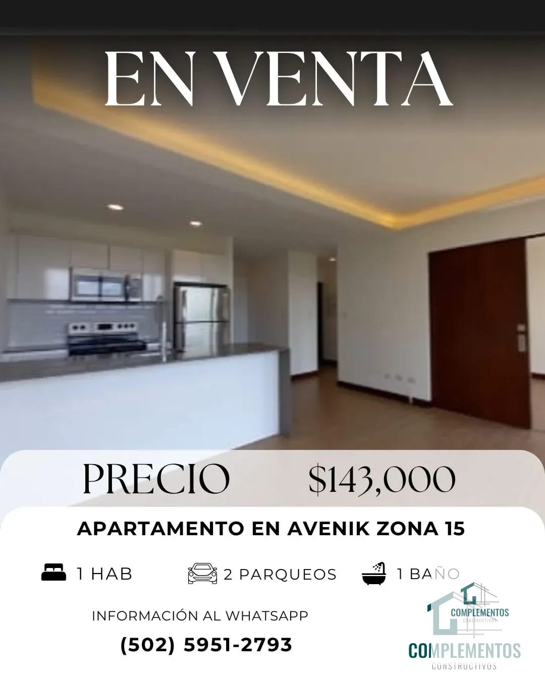 Avenik, Apartamento en venta Zona 15 VH II Para inversionista — Apartamento en Venta en Avenik, Zona 15, Guatemala, Ciudad — foto 1 de 5