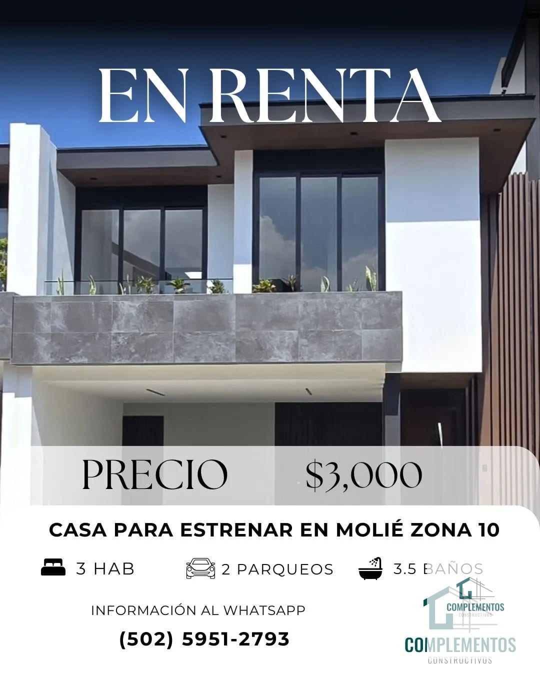Molie, Casa en Renta Zona 10 — Casa en Alquiler en Zona 10, Guatemala, Ciudad — foto 1 de 11