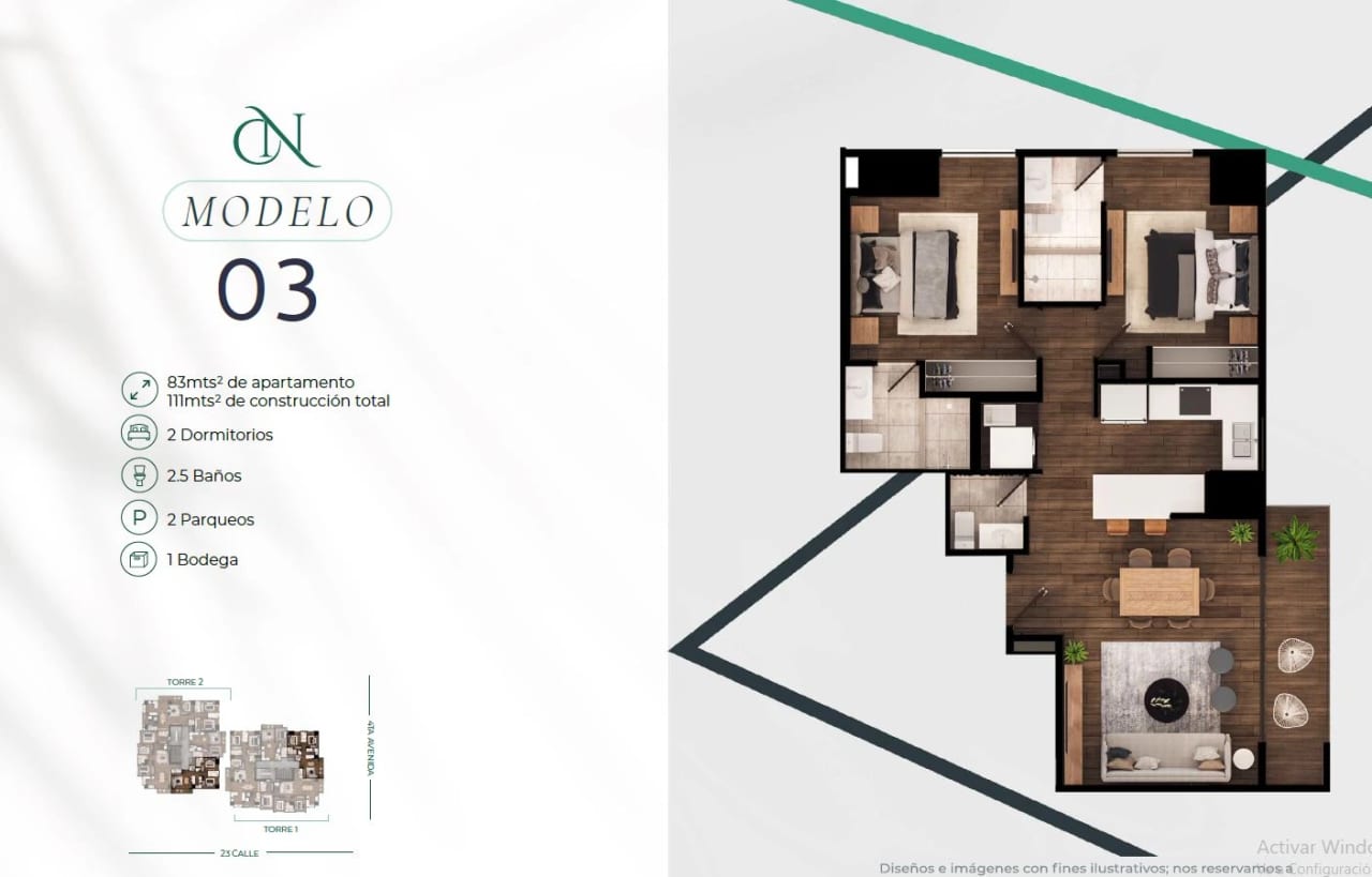 Edificio CASA NOGAL, zona 14 — Apartamento en Venta en Zona 14, Guatemala, Ciudad — foto 4 de 8