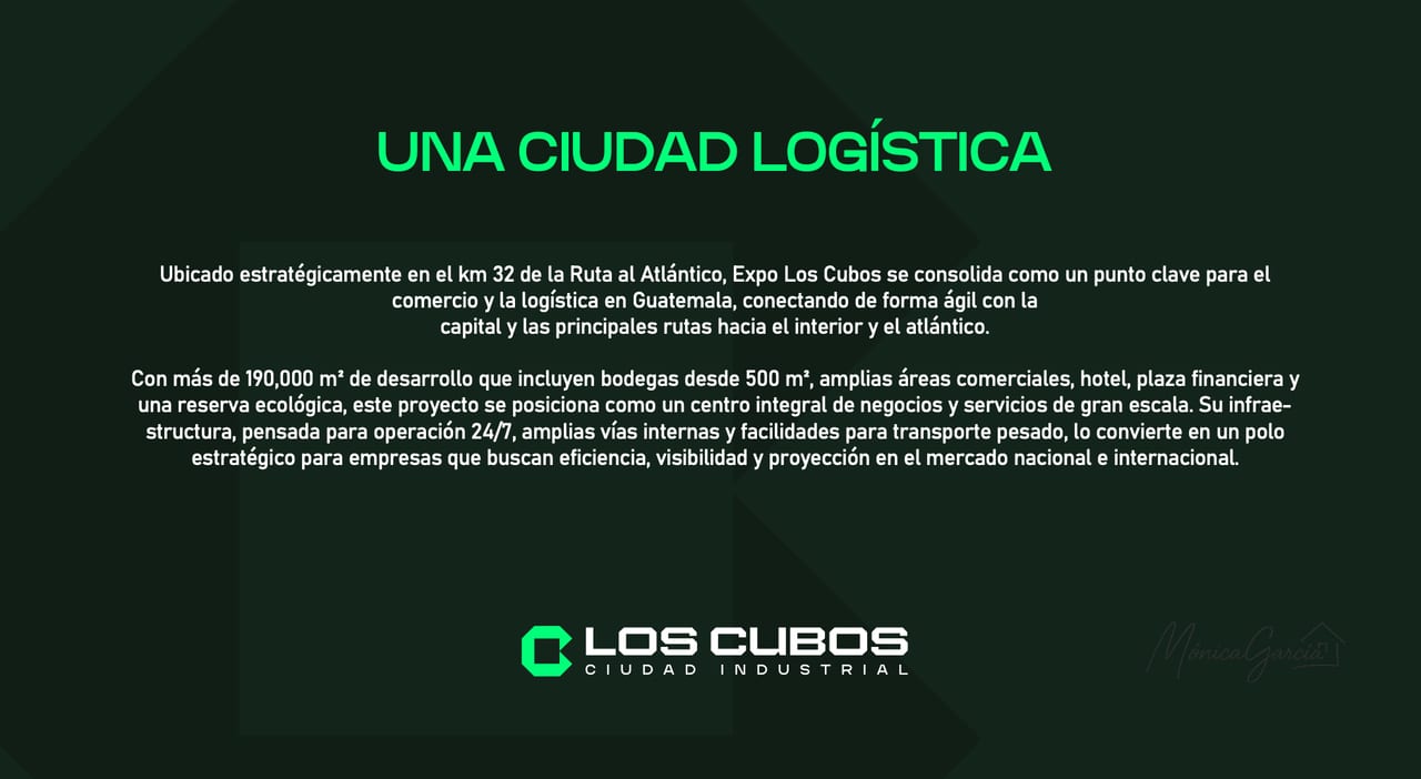 Ciudad Logística Los Cubos Km 32 Carretera al Atlántico – El Hub de Negocios Más Completo de Carretera al Atlántico — Bodega / Ofibodega en Venta en palencia, Guatemala, Ciudad — foto 5 de 8