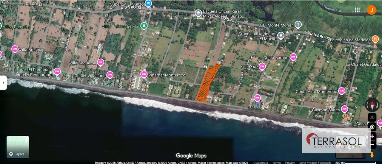 Terreno frente al mar para desarrollo — Terreno en Venta en Monterrico, Santa Rosa — foto 2 de 4