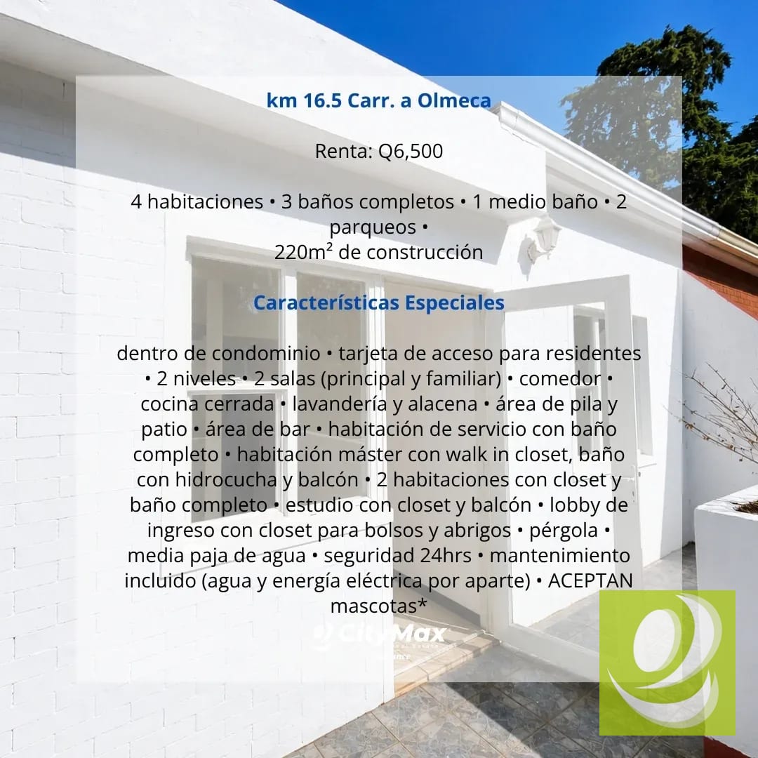 Casa en Renta en km. 16.5 Carretera a Olmeca — Casa en Alquiler en Bosques de San Nicolás, Carretera a El Salvador, Guatemala, Ciudad — foto 8 de 9