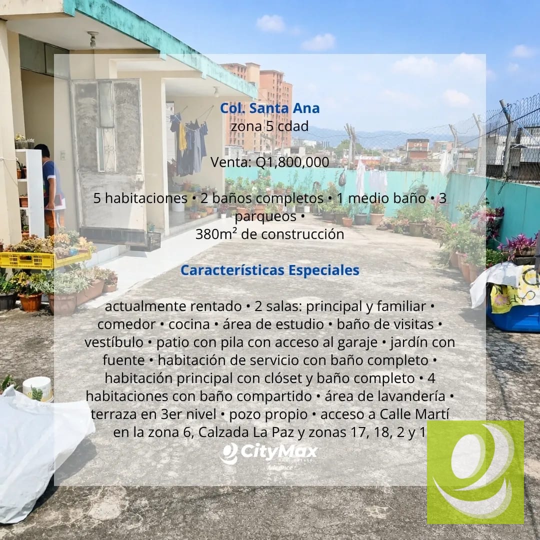 Casa en Venta en Colonia Santa Ana zona 5 cdad — Casa en Venta en Zona 5, Guatemala, Ciudad — foto 6 de 7