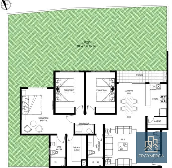 Apartamento para estrenar en venta, Edificio Segheria, Zona 14, La villa — Apartamento en Venta en Zona 14, Guatemala, Ciudad — foto 16 de 17