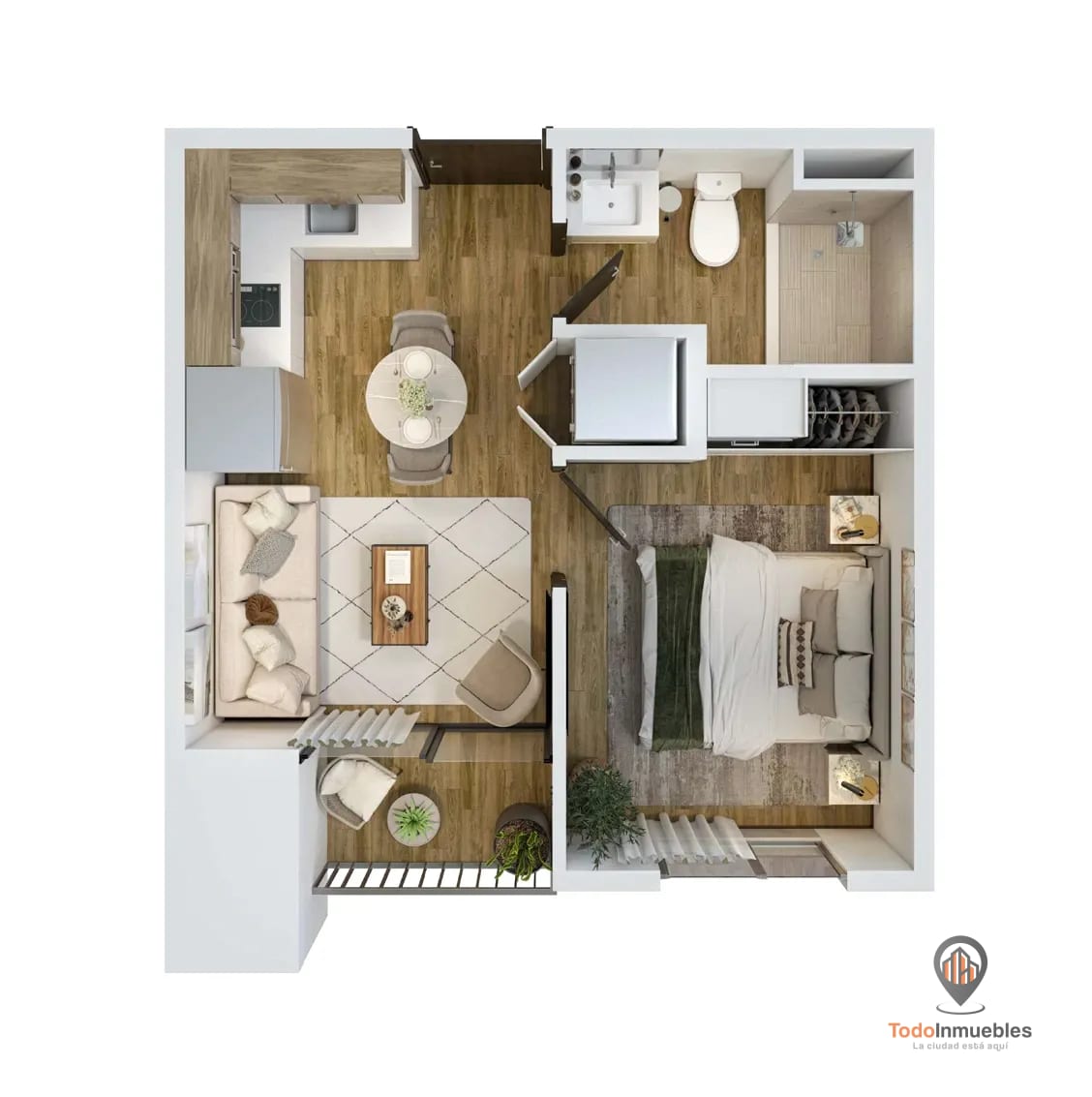 Apartamento en Venta en Inara z13 - 1 habitación — Apartamento en Venta en Zona 13, Guatemala, Ciudad — foto 3 de 8