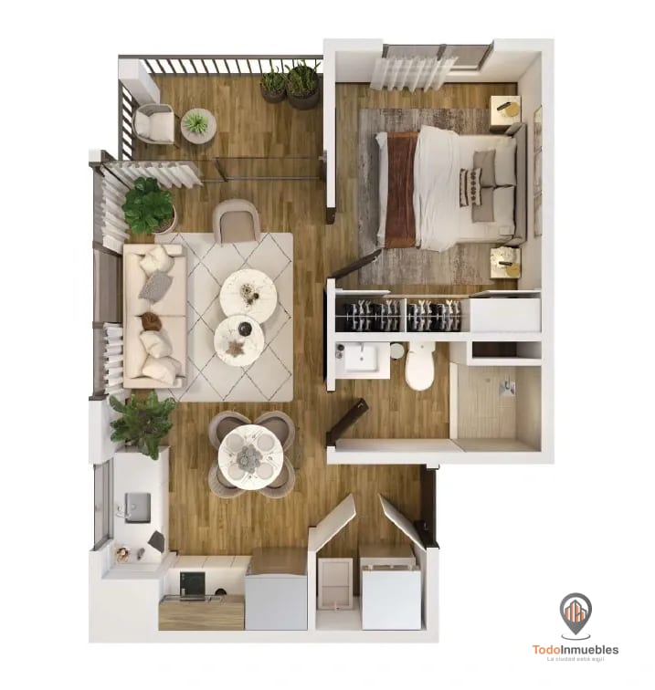 Apartamento en Venta en Inara z13 - 1 habitación — Apartamento en Venta en Zona 13, Guatemala, Ciudad — foto 4 de 8