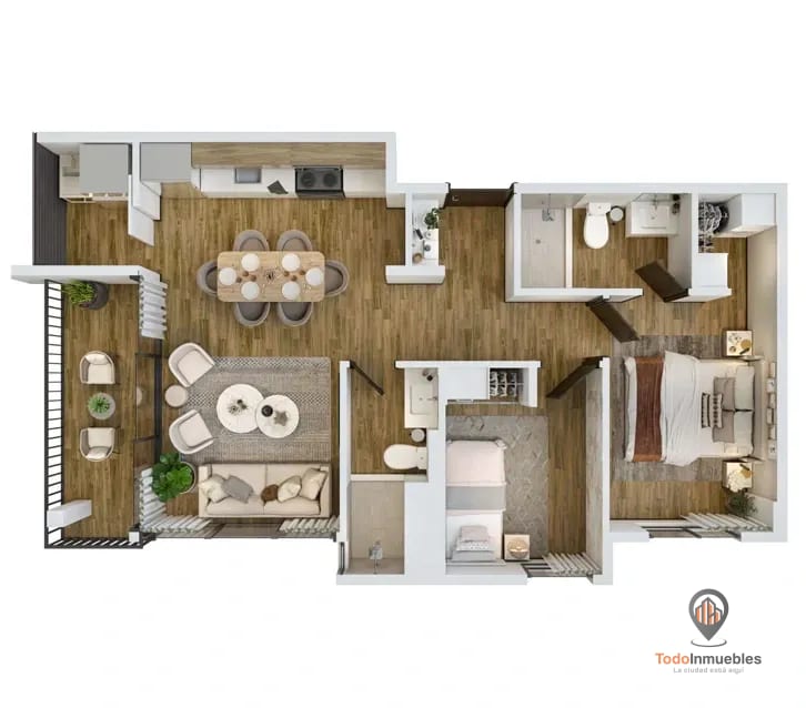 Apartamento en Venta en Inara z13 - 2 habitaciones — Apartamento en Venta en Zona 13, Guatemala, Ciudad — foto 8 de 9