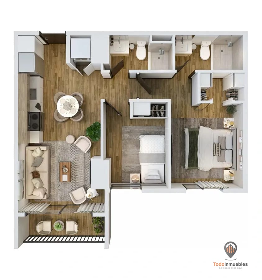 Apartamento en Venta en Inara z13 - 2 habitaciones — Apartamento en Venta en Zona 13, Guatemala, Ciudad — foto 7 de 9