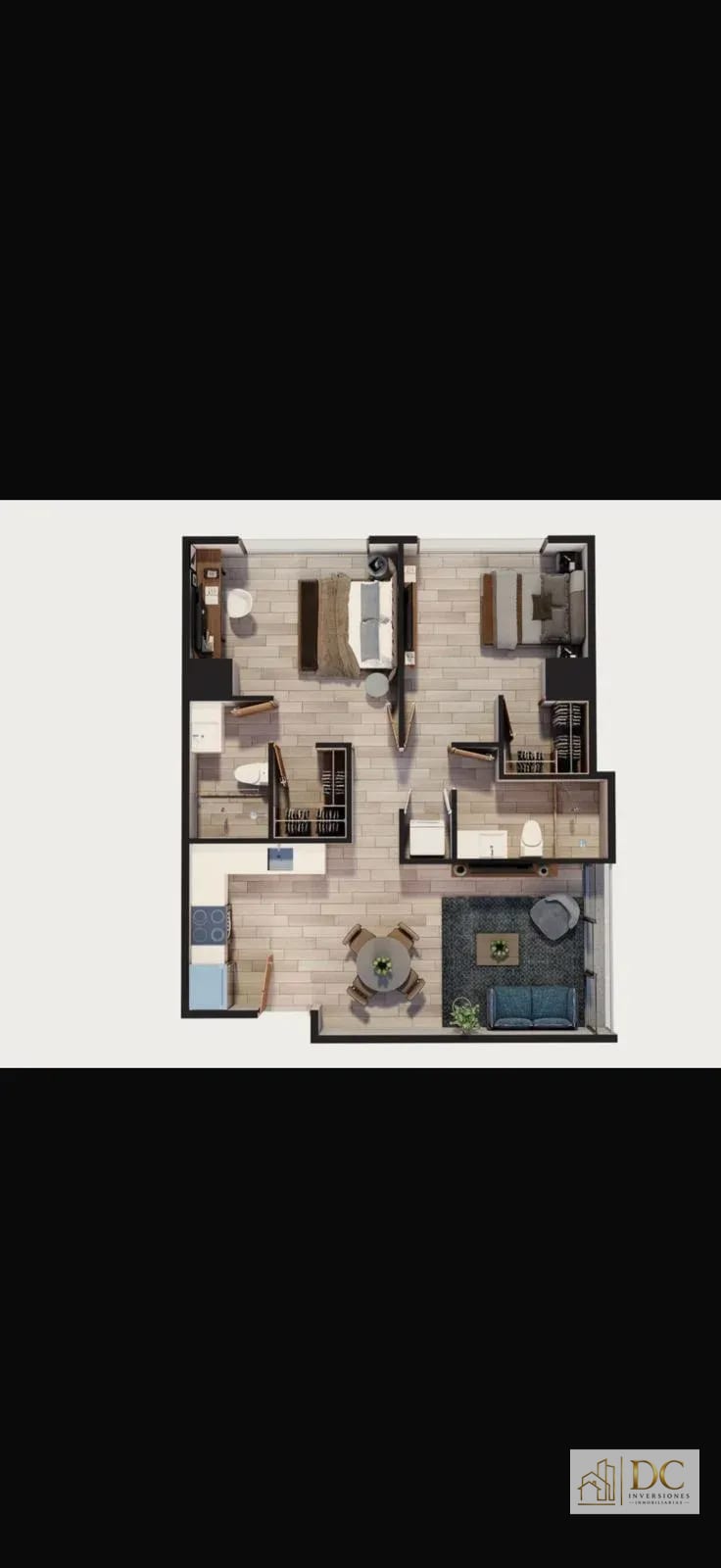 📍 Apartamento en Renta – 2 Hab | Edificio Cassia | Zona 15 VH1 — Apartamento en Alquiler en Cassia, Zona 15, Guatemala, Ciudad — foto 5 de 9
