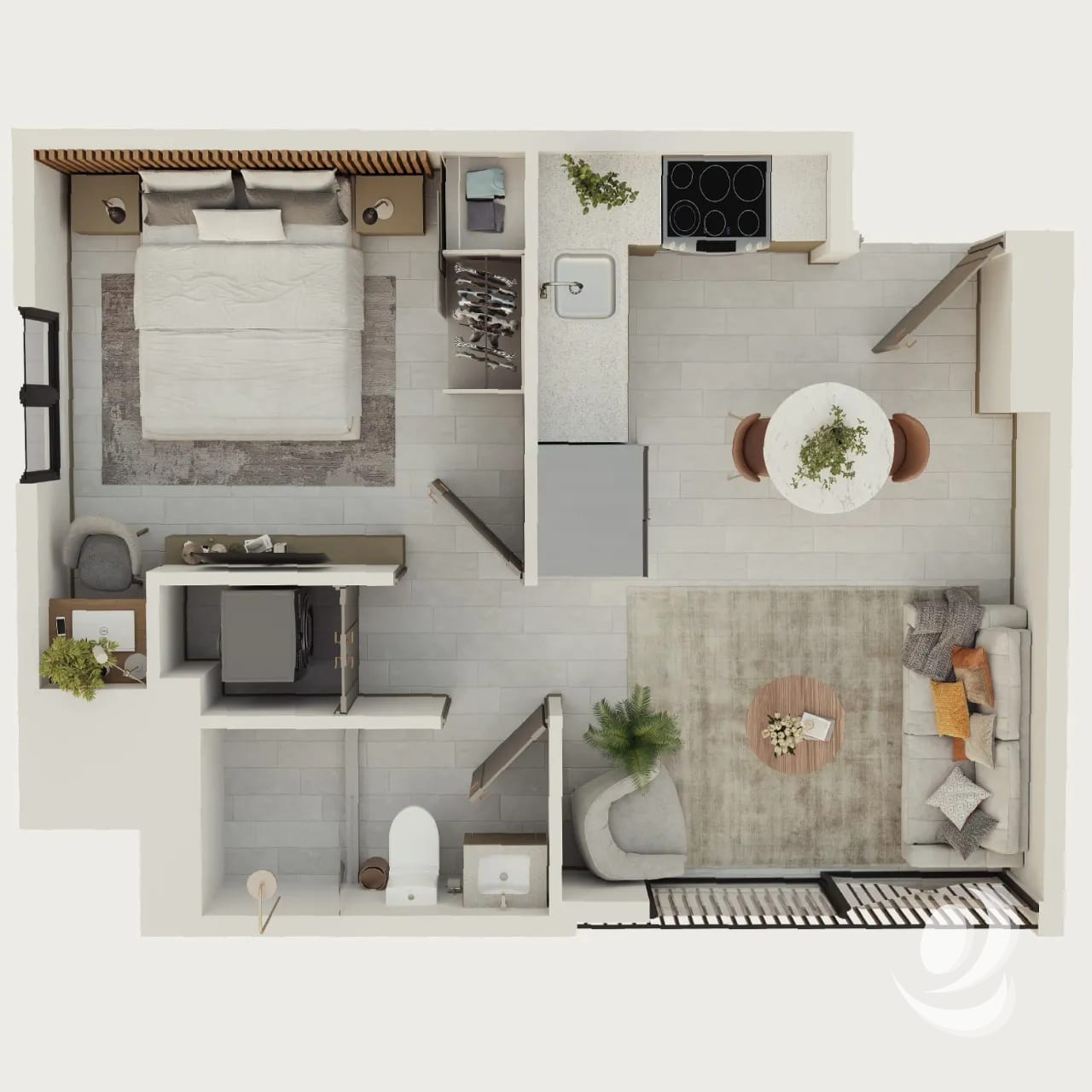 Apartamento de 1 Habitación en Venta Tara Mariscal — Apartamento en Venta en Zona 11, Guatemala, Ciudad — foto 11 de 15