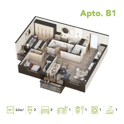 Apartamento en Pre-Venta Zona 12 Atanasio — Apartamento en Venta en Zona 12, Guatemala, Ciudad — foto 1 de 16