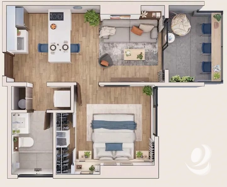 Apartamento en Pre-Venta Inara Cuatro Modelo ALBAHACA — Apartamento en Venta en Zona 4, Guatemala, Ciudad — foto 2 de 6