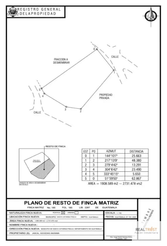 Terreno en Venta San Miguel Buena Vista Santa Catarina Pinula — Terreno en Venta en Bari, Carretera a El Salvador, Guatemala, Ciudad — foto 1 de 11