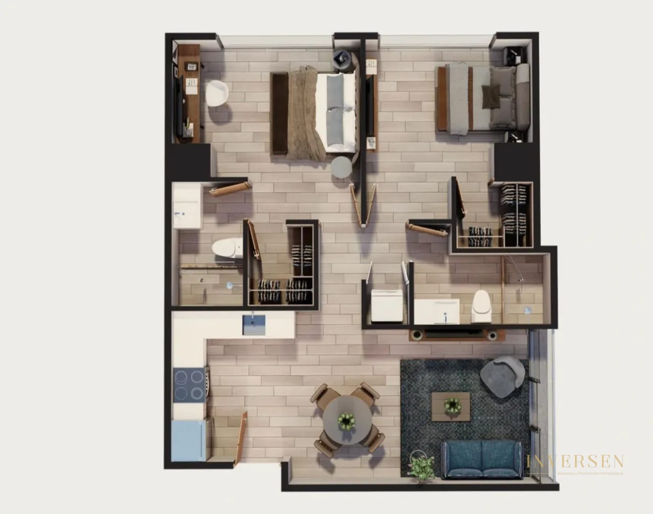 Apartamento en renta en Edificio Cassia zona 15 (copia) — Apartamento en Alquiler en Cassia, Zona 15, Guatemala, Ciudad — foto 9 de 11