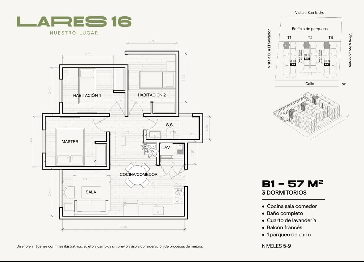 Apartamento en venta LARES zona 16 — Apartamento en Venta en Lares 16, Zona 16, Guatemala, Ciudad — foto 10 de 10