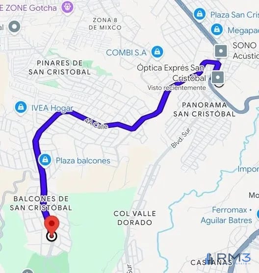 Mapa — Casas en venta Balcones de San Cristobal, Condominio VENTI — Casa en Venta en Zona 8 Mixco, Guatemala, Ciudad — foto 3 de 15