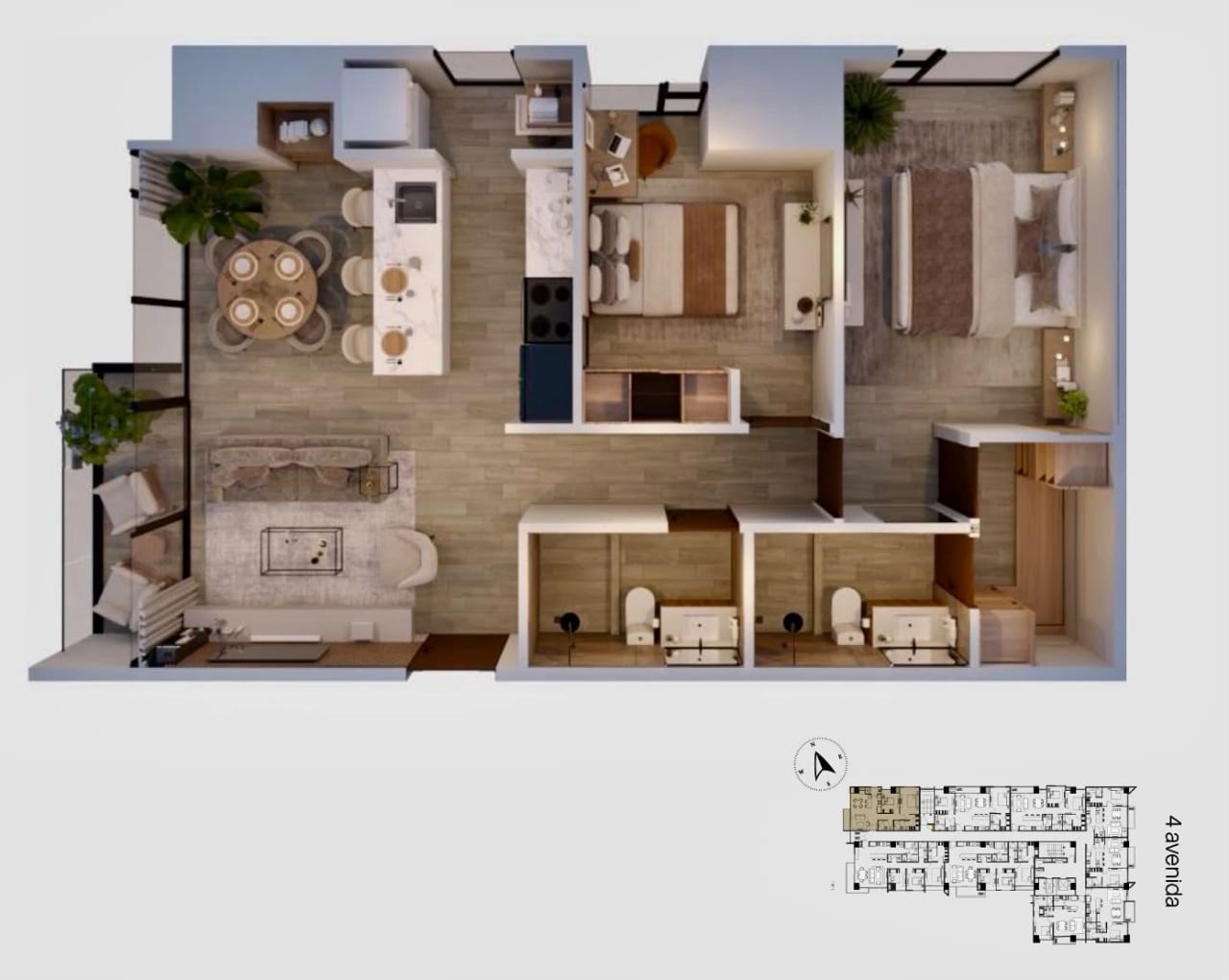 Apartamento en venta en Ankori zona 10 — Apartamento en Venta en Zona 10, Guatemala, Ciudad — foto 5 de 5