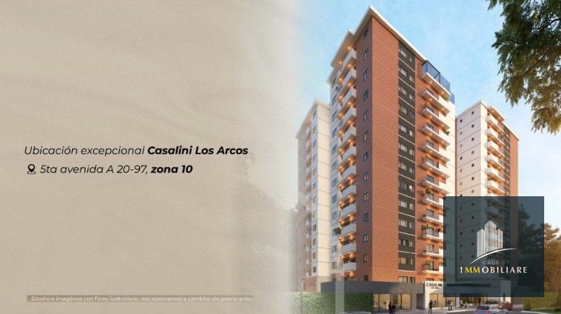 Vendo Apartamentos Nuevos en Zona 10 Casalini — Apartamento en Venta en Casalini Los Arcos, Zona 10, Guatemala, Ciudad — foto 5 de 12
