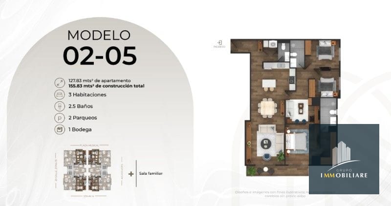 Vendo Apartamentos Nuevos en Zona 10 Casalini — Apartamento en Venta en Casalini Los Arcos, Zona 10, Guatemala, Ciudad — foto 8 de 12