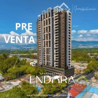 ZONA 11 - Edificio ENDORA | Apartamentos en PRE-VENTA de 2 habitaciones. ENGANCHE FRACCIONADO — Apartamento en Venta en Endóra, Zona 11, Guatemala, Ciudad — miniatura 1 de 13