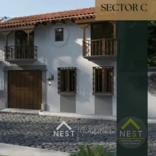 Los Franciscanos | Antigua - Casas modernas con acabados de lujo en PRE VENTA, enganche fraccionado — Casa en Venta en Alotenango, Sacatepéquez — miniatura 1 de 16