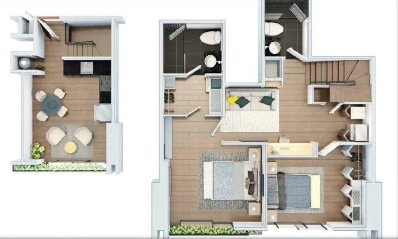 Apartamento de 2 niveles en zona 4 — Apartamento en Venta en Zona 4, Guatemala, Ciudad — foto 6 de 17