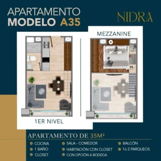 Apartamento en Nidra — Apartamento en Venta en Vista Hermosa I, Zona 15, Guatemala, Ciudad — miniatura 5 de 9