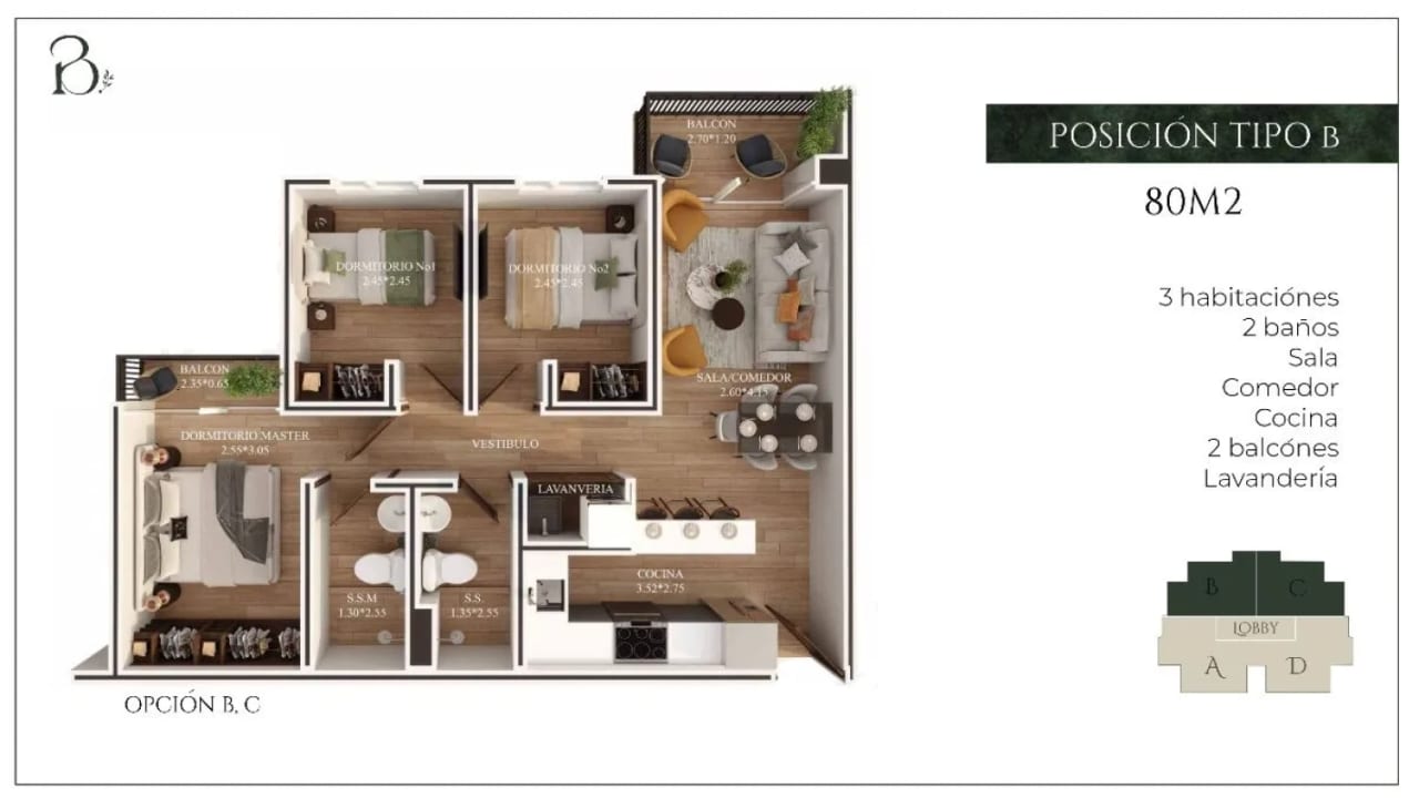 Apartamentos en Venta 3 Habitaciones Km. 24 CAES — Apartamento en Venta en km 21-25, Carretera a El Salvador, Guatemala, Ciudad — foto 9 de 10