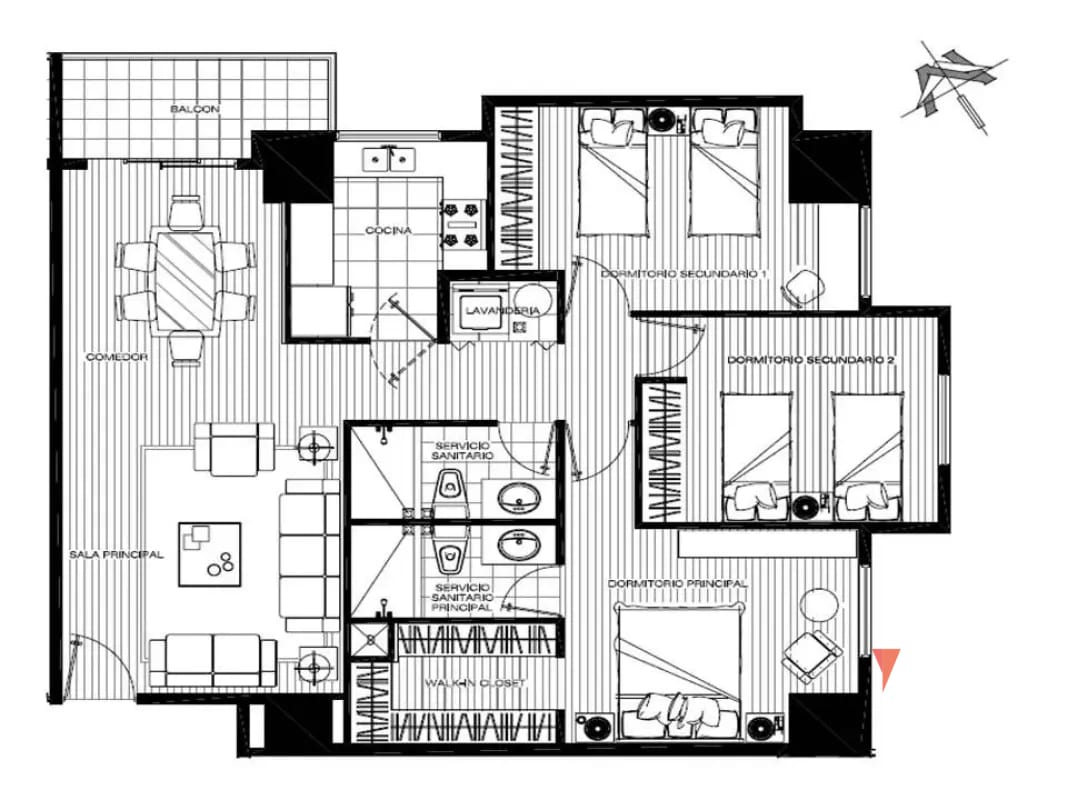 Alquiler Apartamento Zona 14 — Apartamento en Alquiler en Zona 14, Guatemala, Ciudad — foto 10 de 12