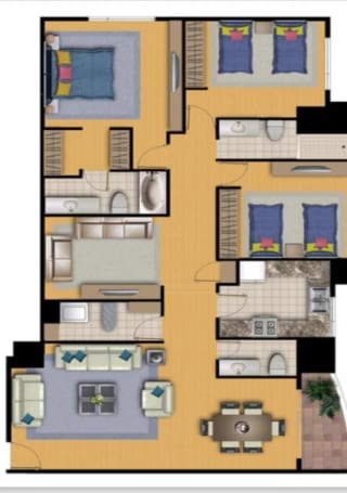 AMPLIO APARTAMENTO EN VENTA, EDIFICIO VIVALDI ZONA 14 — Apartamento en Venta en Vivaldi, Zona 14, Guatemala, Ciudad — miniatura 2 de 8