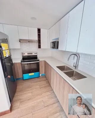 Apt. para estrenar Z16. 2 habitaciones, 2 parqueos.Incluye línea blanca Q1,400,000.A 10min de Cayalá — Apartamento en Venta en Zona 16, Guatemala, Ciudad — miniatura 8 de 9