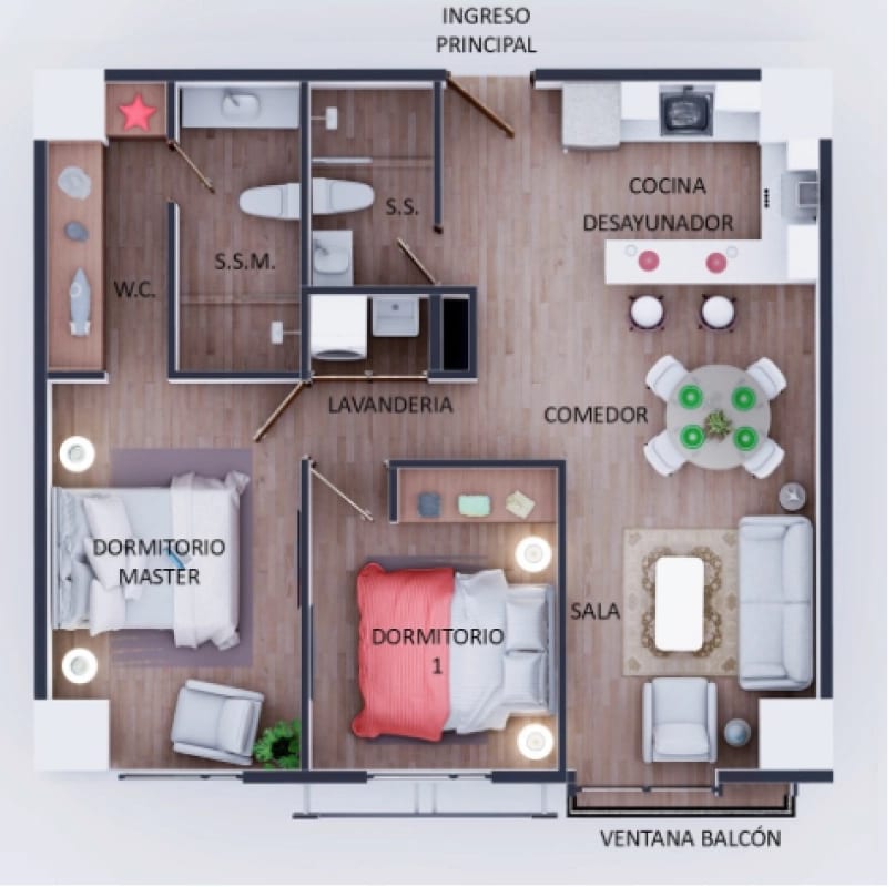 Apartamento en venta de 2 habitaciones en zona 15 Vista Hermosa 1 — Apartamento en Venta en Vista Hermosa I, Zona 15, Guatemala, Ciudad — foto 13 de 13