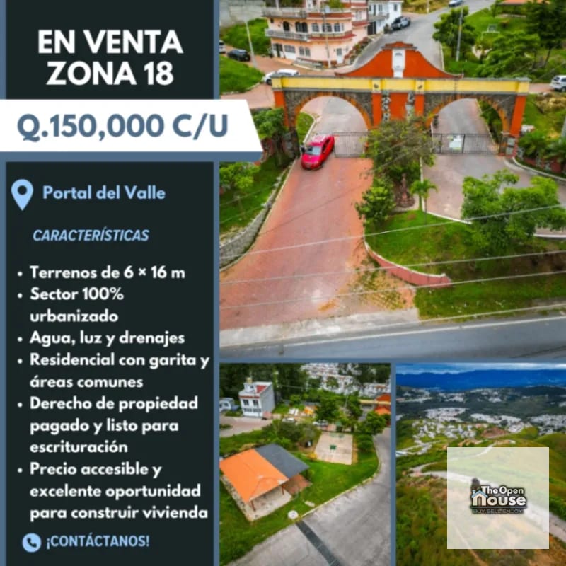 Portal del Valle zona 18 — Terreno en Venta en Zona 18, Guatemala, Ciudad — foto 1 de 14
