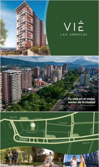 Apartamentos en venta en Edificio nuevo Vie Américas! En planos, para entrega 2027! — Apartamento en Venta en Zona 14, Guatemala, Ciudad — miniatura 1 de 8