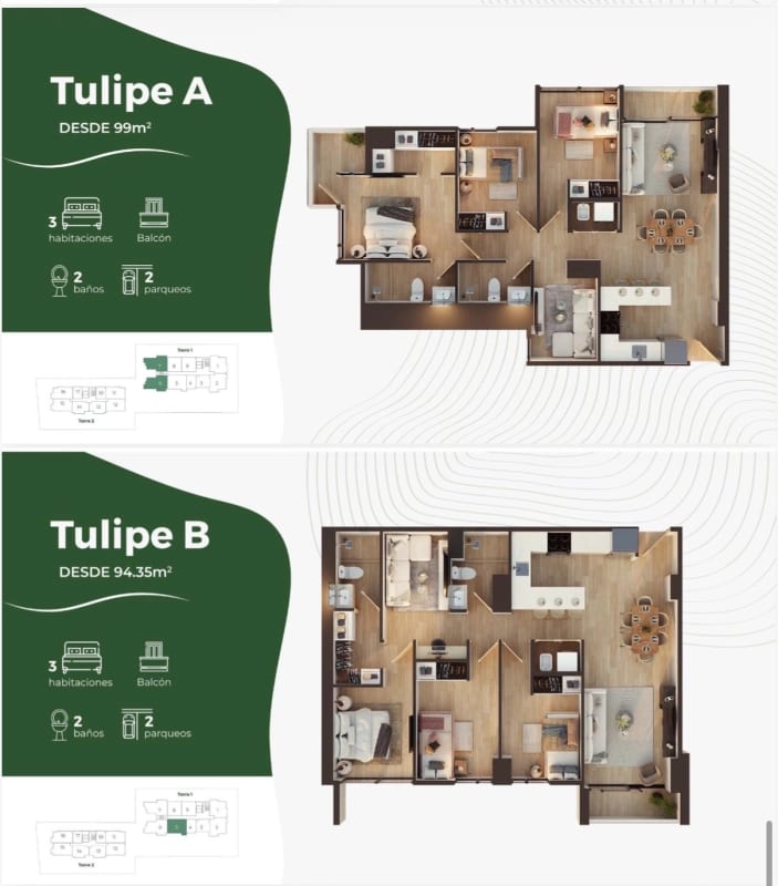 Apartamentos en venta en Edificio nuevo Vie Américas! En planos, para entrega 2027! — Apartamento en Venta en Zona 14, Guatemala, Ciudad — foto 2 de 8