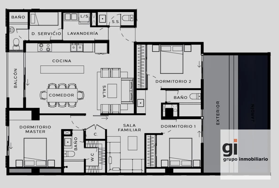 Apartamento en venta como casa en zona 13 — Apartamento en Venta en Zona 13, Guatemala, Ciudad — foto 7 de 15