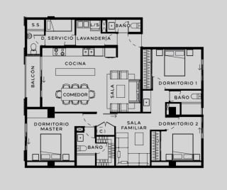 Apartamento de 3 dormitorios + cuarto de servicio en venta en zona 13 — Apartamento en Venta en Zona 13, Guatemala, Ciudad — miniatura 7 de 12