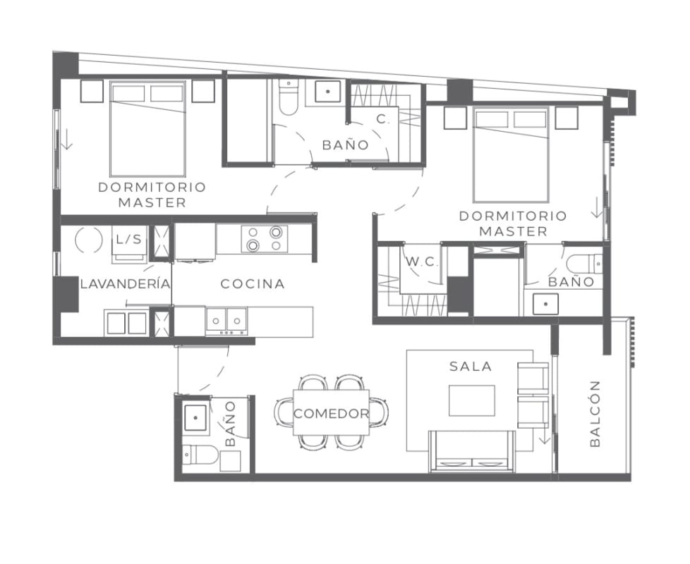 Apartamento de 2 dormitorios en venta en zona 13 — Apartamento en Venta en Zona 13, Guatemala, Ciudad — foto 7 de 10