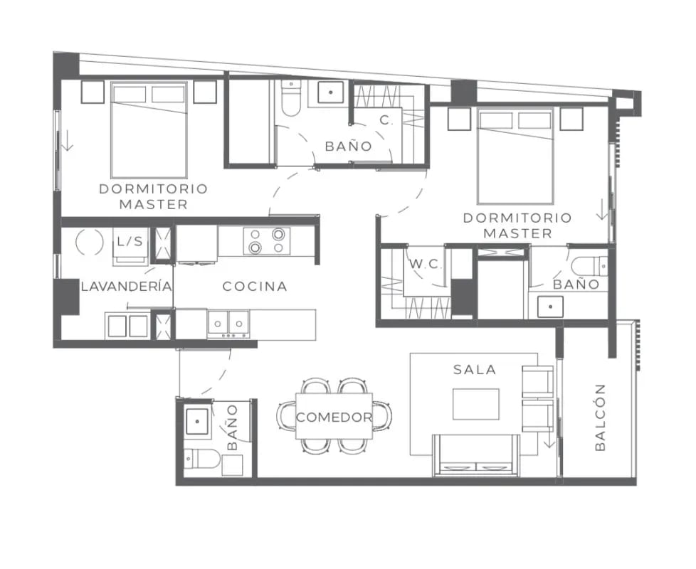 Apartamento de 2 dormitorios en venta en zona 13 — Apartamento en Venta en Zona 13, Guatemala, Ciudad — foto 7 de 10