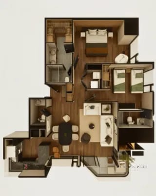 APARTAMENTO EN VENTA ZONA 14 EN PLANOS — Apartamento en Venta en Zona 14, Guatemala, Ciudad — miniatura 2 de 10